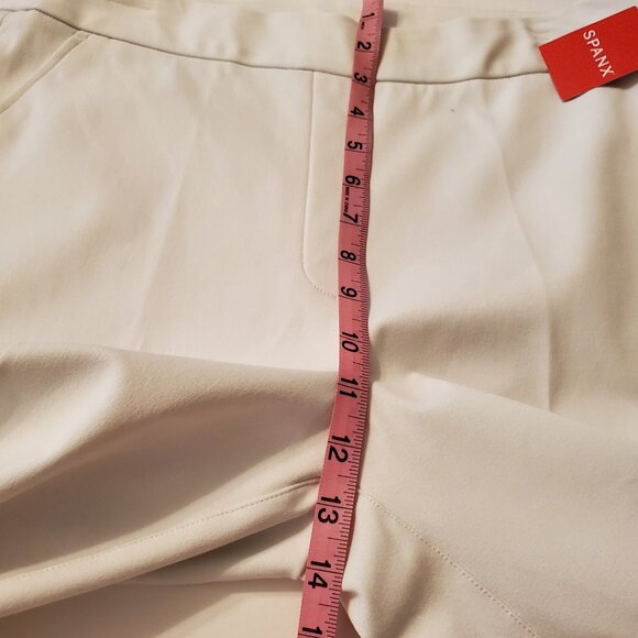 Spanx Classic White Silver. Linings Slim Strait Pants Size L/12. - Picture 6 of 12